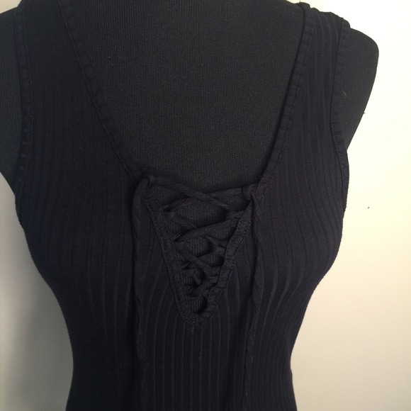 Tops - 🔴4/15$ 8/25$ Sexy black W/lace up  front🇺🇸